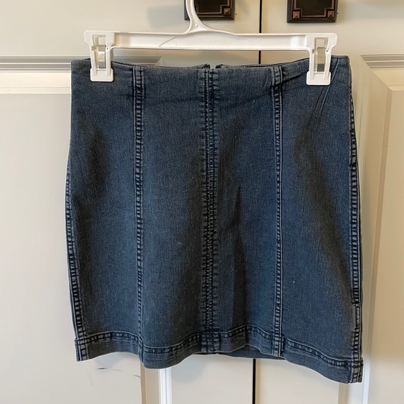 Free People Denim Skirt - Picture 1 of 3